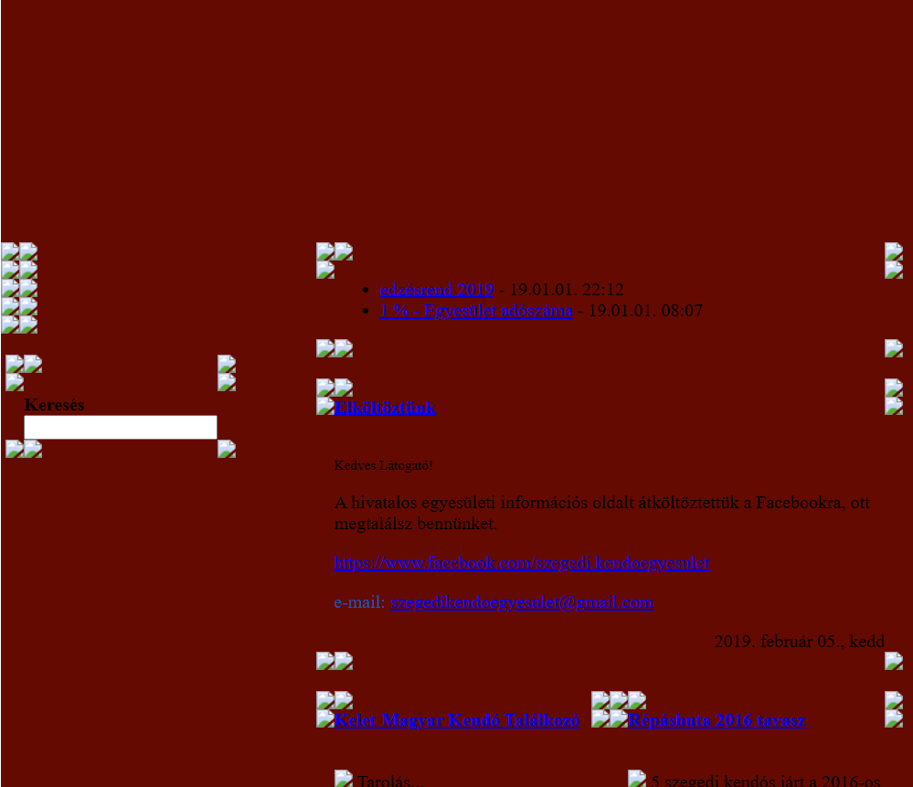 Old Szeged Kendo Association website